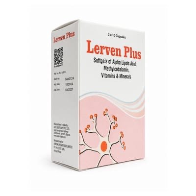 LERVEN PLUS SOFTGELS 30S (PER PACK)- ALPHA LIPOIC