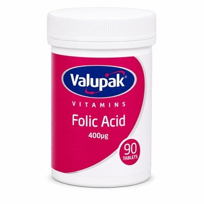 VALUPAK FOLIC ACID 400MG 90S