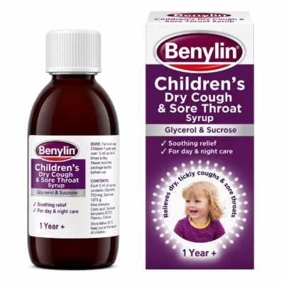 BENYLIN CHILDREN DRY & SORE THROAT 125ML SYRUP