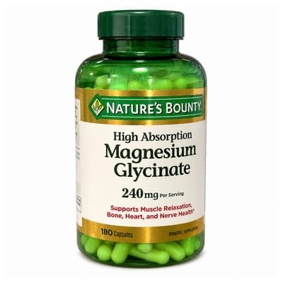 NATURES BOUNTY MAGNESIUM GLYCINATE CAPS 180S