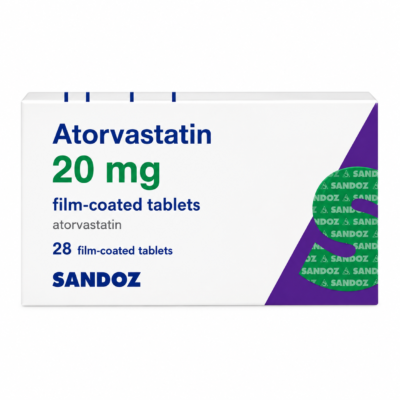 ATORVASTATIN 20MG 28S (PER TAB)