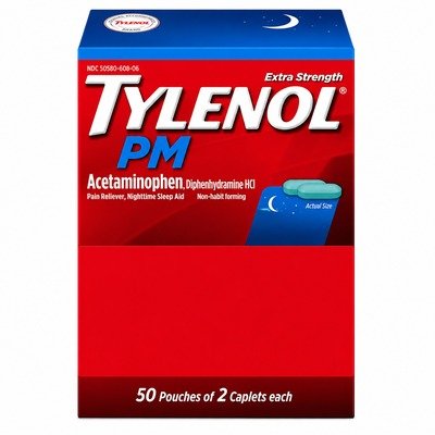 TYLENOL PM CAPLETS 2S