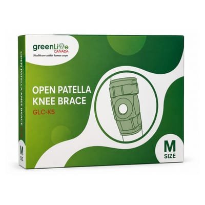 GREENLIFE KNEE BRACE HINGE/OPEN PATELLA