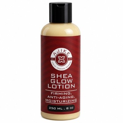 AJIKE RAW SHEA GLOW LOTION  250ML (RED)