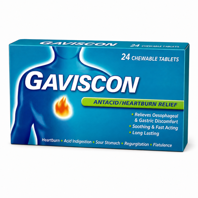 GAVISCON PEPPERMINT TABLETS 24S