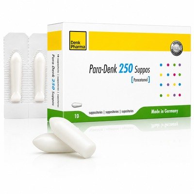 PARA DENK SUPP 250MG 10S