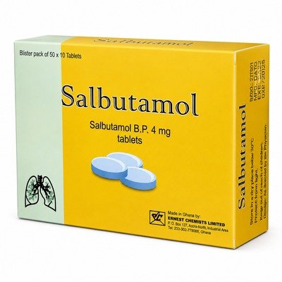 SALBUTAMOL TABS LOCAL (PER STRIP)