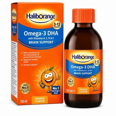HALIBORANGE OMEGA-3 DHA SYRUP 300ML