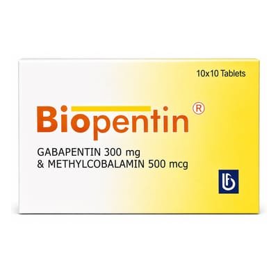 BIOPENTIN 300/500MCG PER TAB 30S