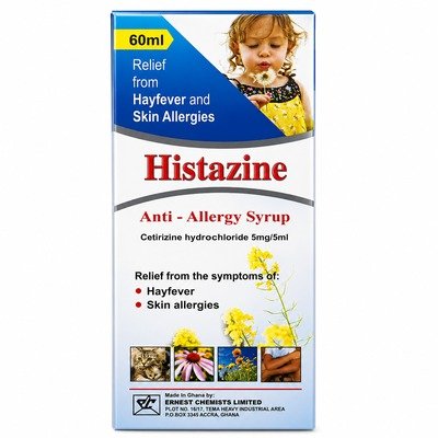 CETIRIZINE SYR 60ML (CETRIZAN/ HISTAZINE/ RHIZIN)