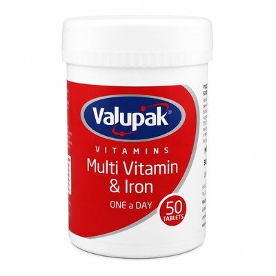 VALUPAK MULTIVITAMIN AND IRON 50S