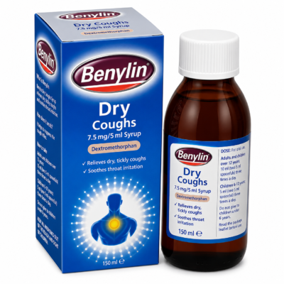 BENYLIN DRY COUGH SYRUP 150ML (BLUE)